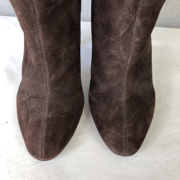 Colin Stuart Boots Womens Size 8B Suede Over Knee High Heel Shoes - Picture 3 of 16